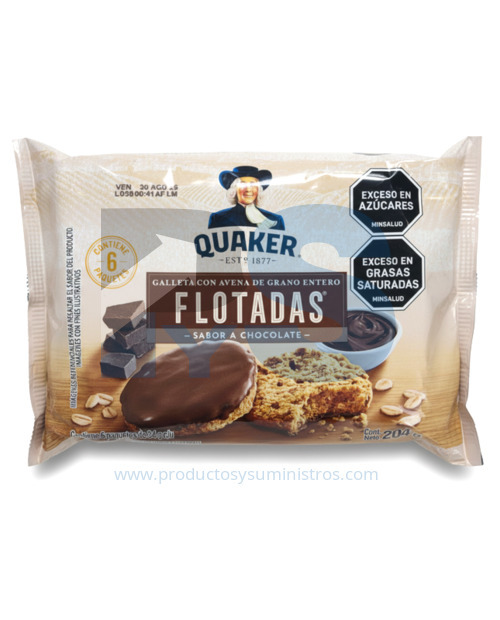 Galleta Quaker Chocolate x 6 Paquetes
