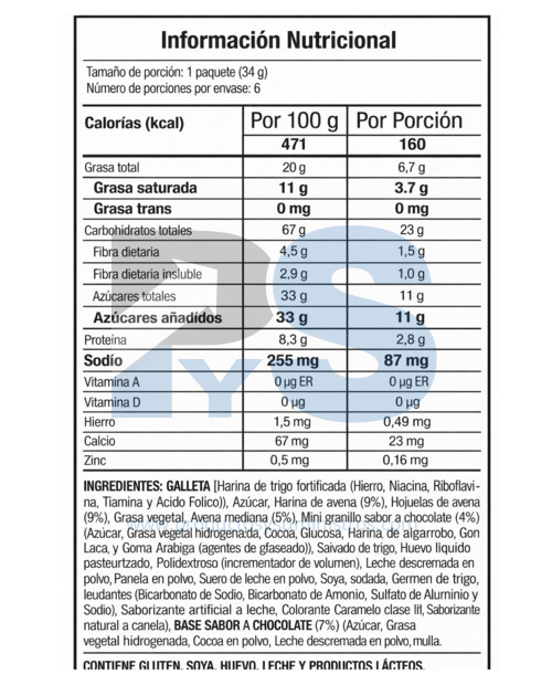 Galleta Quaker Chocolate x 6 Paquetes