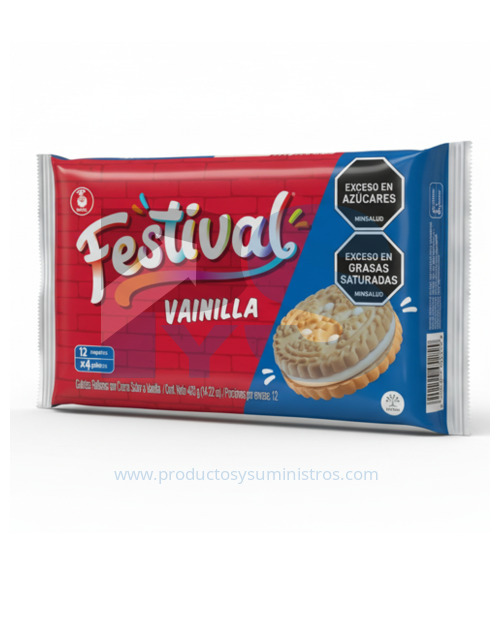 Galletas Festival Vainilla x 12 Uds