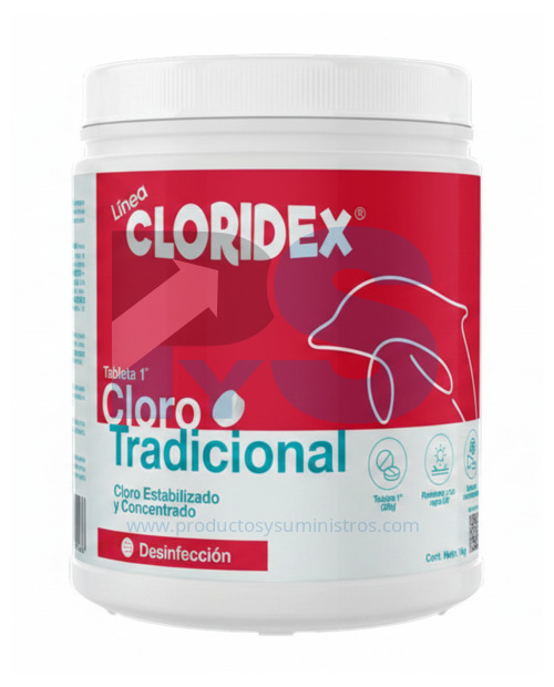 Cloro Tradicional Cloridex en Tableta x 1 Kg