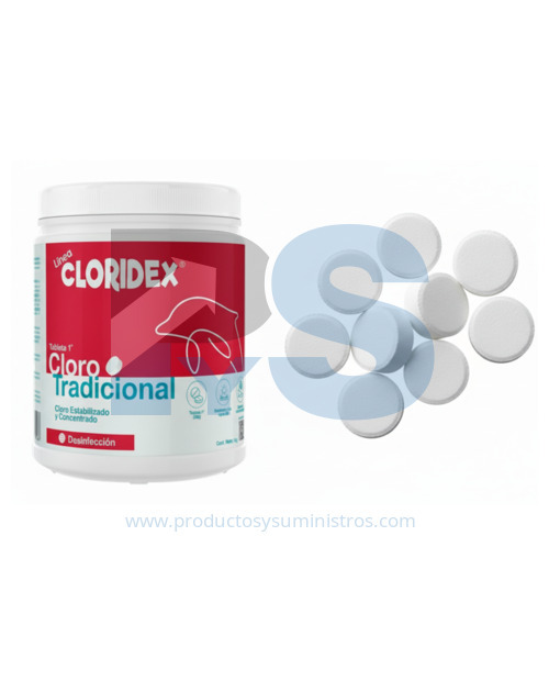 Cloro Tradicional Cloridex en Tableta x 1 Kg