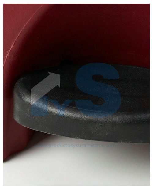 Papelera Pedal Material Recuperado Roja 10 L Estra