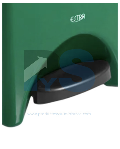 Papelera Pedal Verde 20 L Estra