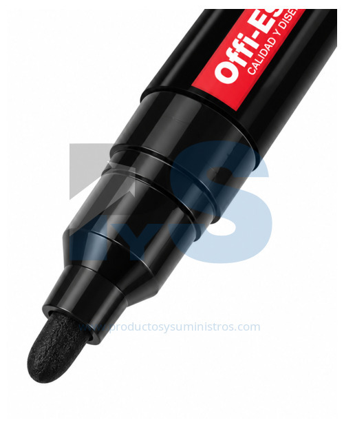 Marcador Acrílico Negro Punta Redonda 5 mm Offi-Esco OE-586 
