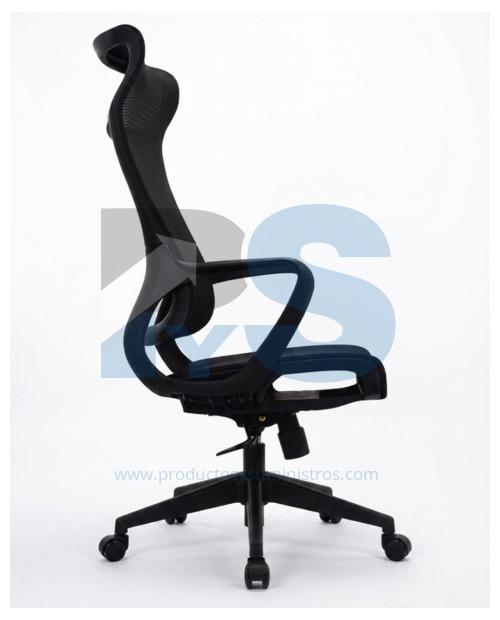 Silla Rigs Malla Espaldar Alto (Apoyo Cervical) Negro