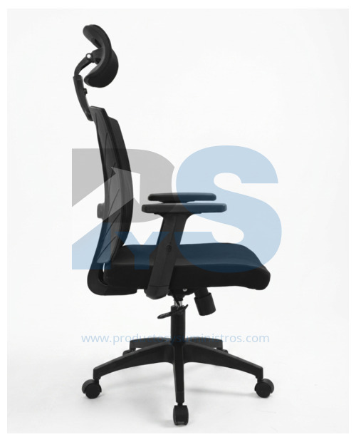 Silla Presidente Shanghai Basculante con Brazos Regulables y Base de Nylon