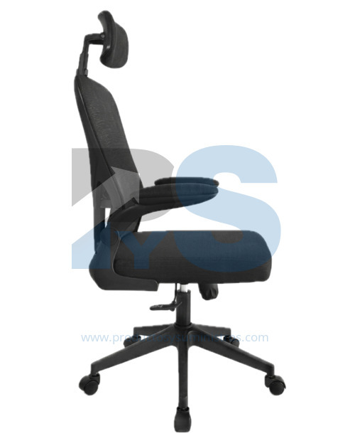 Sillón Presidente ZAD Malla Negra Basculante Base Nylon