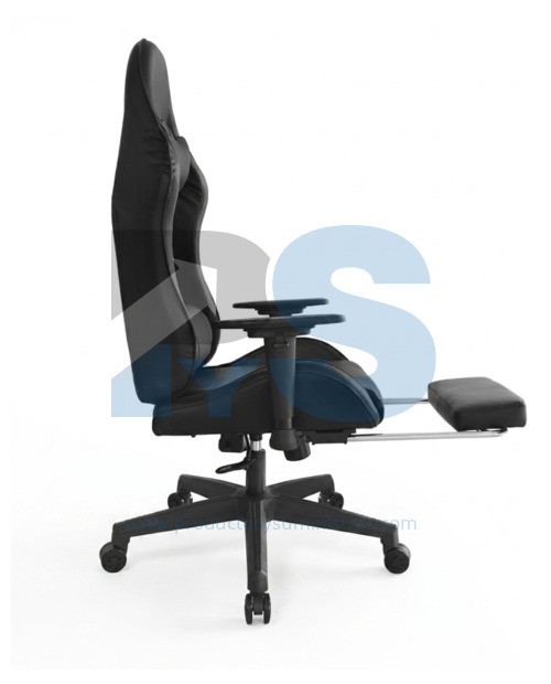 Sillón Presidente Leaf con Reposapiés PU Negro