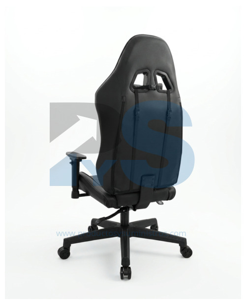 Sillón Presidente Leaf con Reposapiés PU Negro