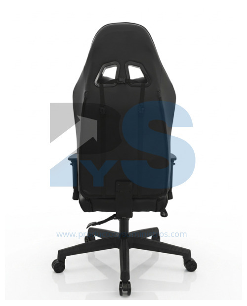 Sillón Presidente Leaf con Reposapiés PU Negro