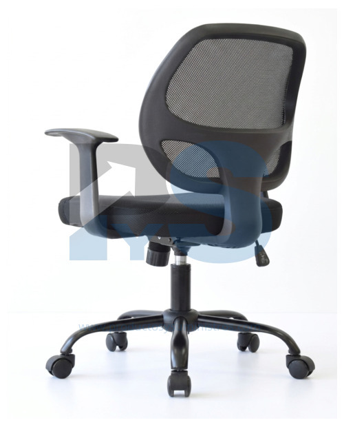 Silla Operativa Mali en Malla con Brazos Fijos Base Nylon