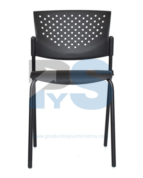 Silla Interlocutora Butterfly Negra 2PC Estructura Negra