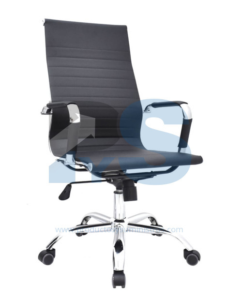 Sillón Presidente Boss RT Cuero Sintético Mecanismo Basculante Base Cromada