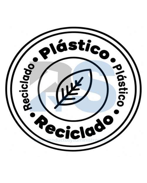 Papelera Pedal Material Recuperado Blanca 10 L Estra 4-1048892
