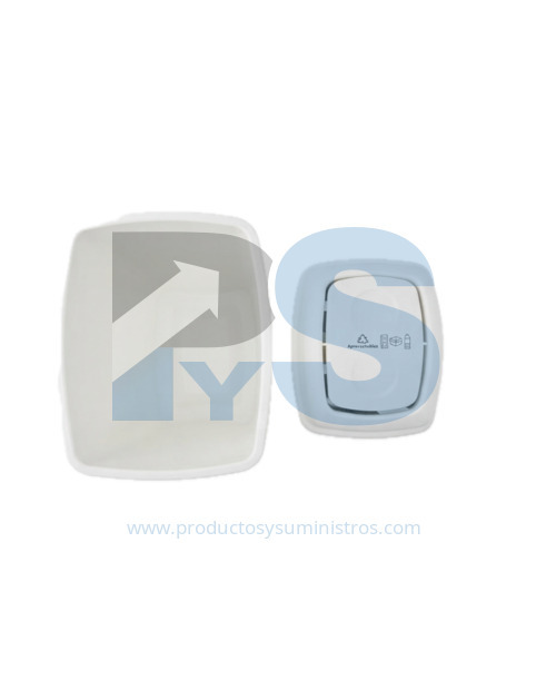 Papelera Vaivén Material Recuperado Blanca 10 L Estra 4-1048883