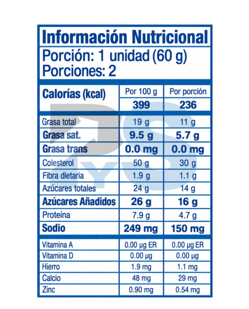 Ponqué Gala Tajada Surtido x 5 Unidades x 60 g