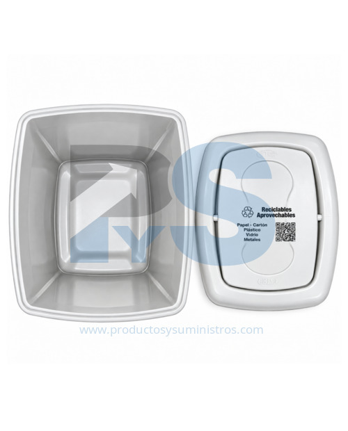 Papelera Vaivén Original Blanca 35 L Estra 4-1042514