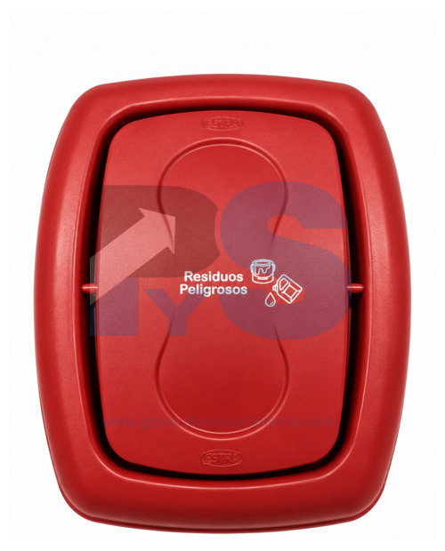 Papelera Vaivén Material Recuperado Roja 10 L Estra 4-1050354