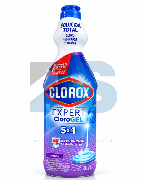 Clorox Expert Cloro Gel 5 en 1 Lavanda x 1000 ml