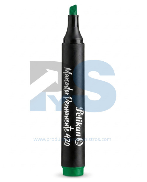 Marcador Permanente Pelikan 420 Verde 