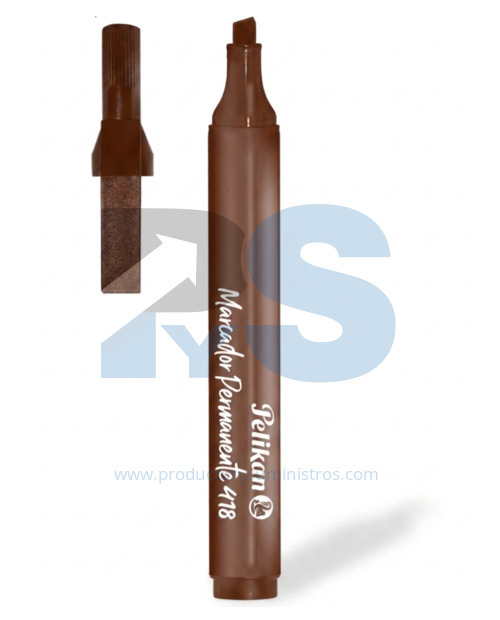 Marcador Permanente Pelikan 418 Café