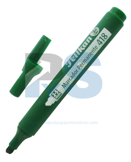 Marcador Permanente Pelikan 418 Verde