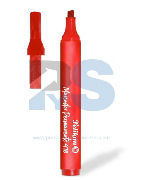 Marcador Permanente Pelikan 418 Rojo
