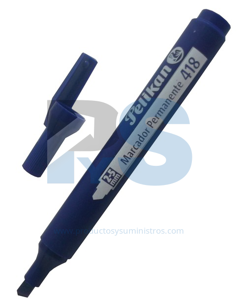 Marcador Permanente Pelikan 418 Azul