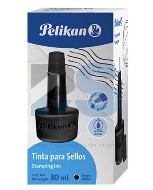 Tinta para Sellos Pelikan Negro x 30 cc