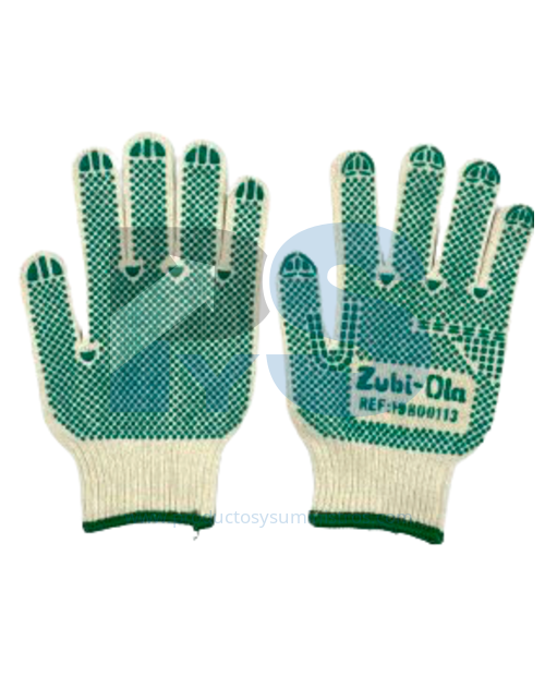 Guantes Algodón PVC 2 Cara